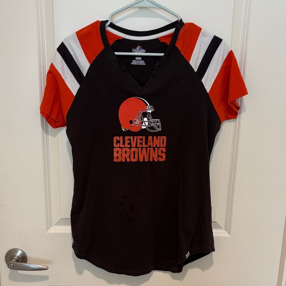 Cleveland Browns - Brown and Orange Short Sleeve Tee